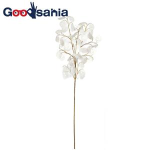 アスカ 造花 マネープラント パール 全長約73cm 葉径約3〜4cm A-43979-031