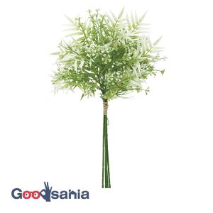 アスカ 造花 ミックスファーンバンチ クリームグリーン 全長:約38cm、幅:約22cm 1束(4本組) A-44171-053A