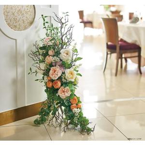 アスカ 造花 フラワーバンチ ホワイト 全長:...の詳細画像3