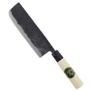 在庫あり こてら別打 安来鋼青紙割込 鍛造包丁 菜切包丁 165mm ヒバ柄