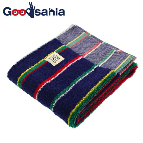 田中産業 今治タオル フェイスタオル STRIPE HOLIC 日本製 ネイビー 約34×80cm