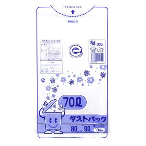 日泉ポリテック ゴミ袋 ダストパック 厚手0.04mm 日本製 透明 70L