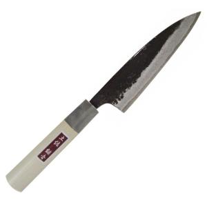 土佐刃物 忠義 黒打舟行包丁 両刃 青1号鋼 150mm クルミ柄付き 高知県