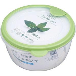 岩崎工業 保存容器 エアキーパー どんぶり グリーン 900ml A-038 SG