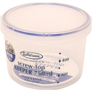 岩崎工業 保存容器 プラスチック スクリュートップキーパー 750 浅型 抗菌 750ml B-2272KN