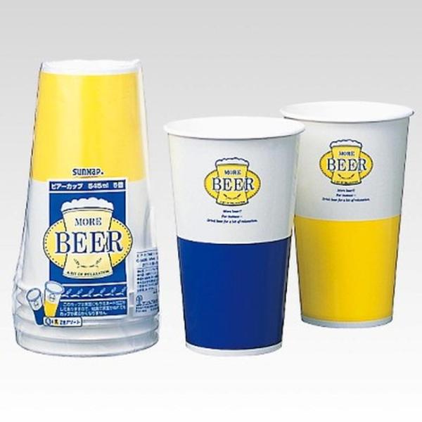 サンナップ ビア−カップ 使い捨てカップ(透明 約545ml 5個入)C-545BRS