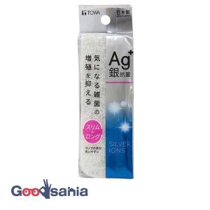 東和産業 スポンジ Ag+銀抗菌 キッチンクリーナー スリムロング 約3×5×15cm 日本製 10475