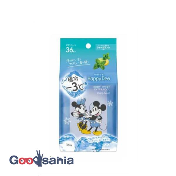 マンダム ハッピーデオ ボディシート 極冷 シャープミント 36枚入