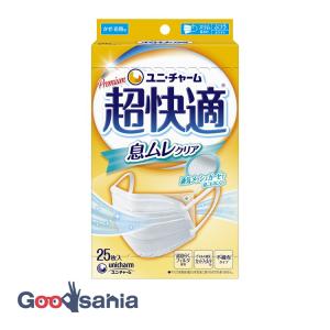 ユニ・チャーム 超快適マスク 息ムレクリアタイプ 小さめ25枚入 1個