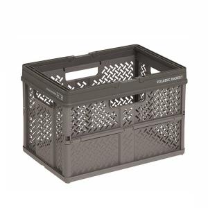 天馬 折りたためるバスケット PRX 折りたたみバスケットハンドル付 グレー M ( 小物 収納 テレワーク ファイル 書類 ボックス 片付け バスケット 収納 )