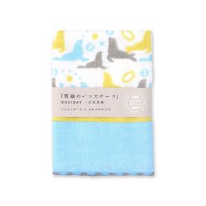 宮本 ハンカチ 町娘のハンカチーフ アシカとボ...の詳細画像1