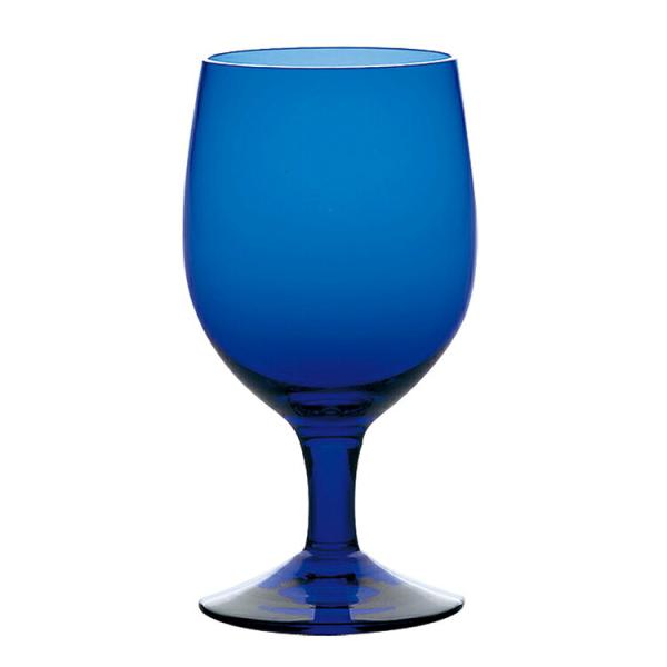 東洋佐々木ガラス ゴブレットグラス カラーステム ブルー 340ml 35006HS-UB