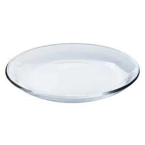 透明ガラス皿 フルーツサラダプレート 食器 直径23cmx高さ2.5cm