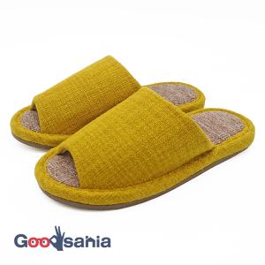 オクムラ スリッパ ecru絨毯パイル イエロー Mサイズ NEAA8900YE