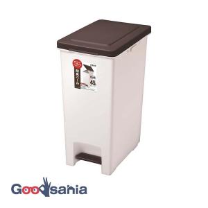 アスベル ゴミ箱 ペダルペール R防臭エバン 日本製 ブラウン 約45L A6417-33
