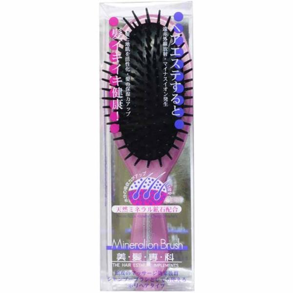 ベス イオンポリヘアブラシ IO-403P ピンク 1本入