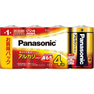 パナソニック アルカリ乾電池 単1形 4本パック LR20XJ/4SW