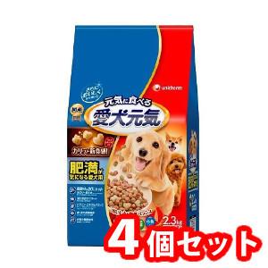 ４個セットユニ・チャーム 愛犬元気肥満が気になる愛犬用ビーフ・ささみ・緑黄色野菜・小魚入り2.3kg...