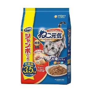 3個セット ユニ・チャーム ねこ元気 お魚ミックス 3.5kg 4520699695777