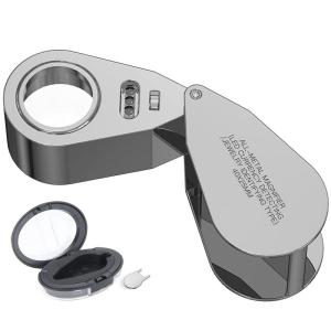 ルーペ ジュエリールーペ 拡大鏡 倍率40倍 専用ケース付き