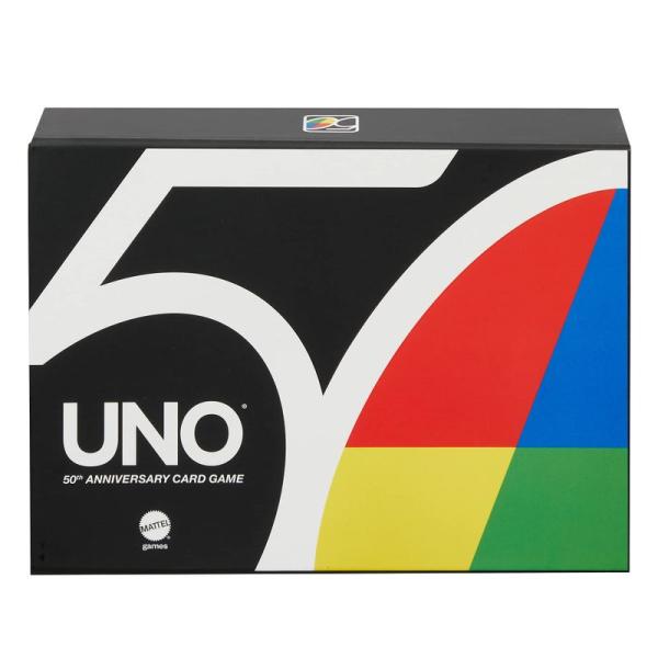 ウノ(UNO) 50周年 プレミアムエディション 限定カード ワイルド50/50カード、記念ゴールド...
