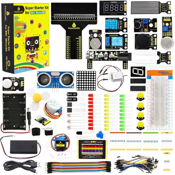 KEYESTUDIO Microbit V2 V1.5 STEM学習用のスーパースターターキット| ...