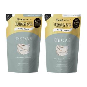 詰替えセット DROAS ドロアス | リニューアル シルキークレンズ シャンプー トリートメント 詰め替えセット ブリージーサボンの香り｜goodselect-shop