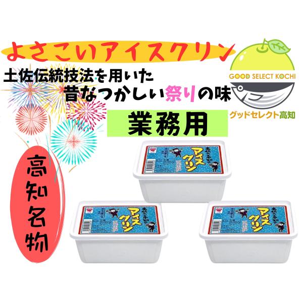 高知名物 アイスクリン 1000ml 3個 ファミリーパック 土佐伝統製法 さめうらフーズ 高知伝統...