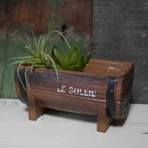 セメントバレルポット フラワーポット ガーデニング プランター