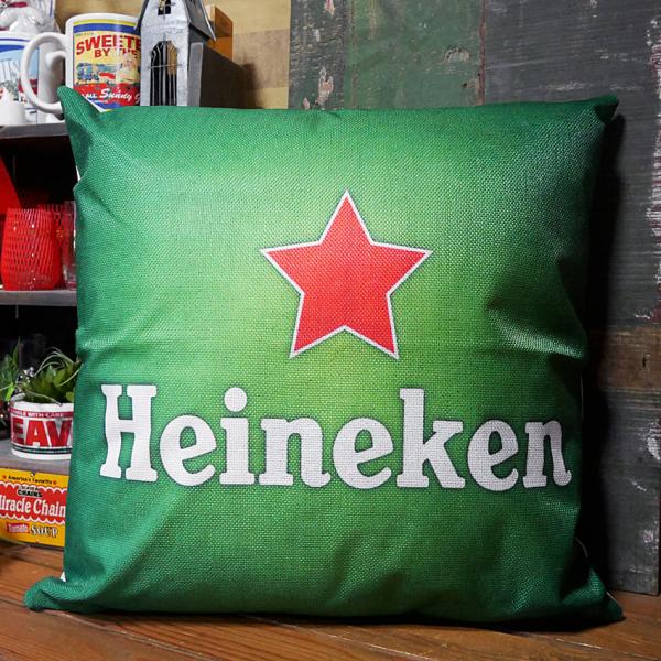 Heineken アメリカン クッションカバー ハイネケン アメリカン雑貨