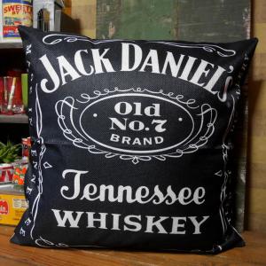Jack Daniel's アメリカン クッションカバー ジャックダニエル アメリカン雑貨｜goodsfarm