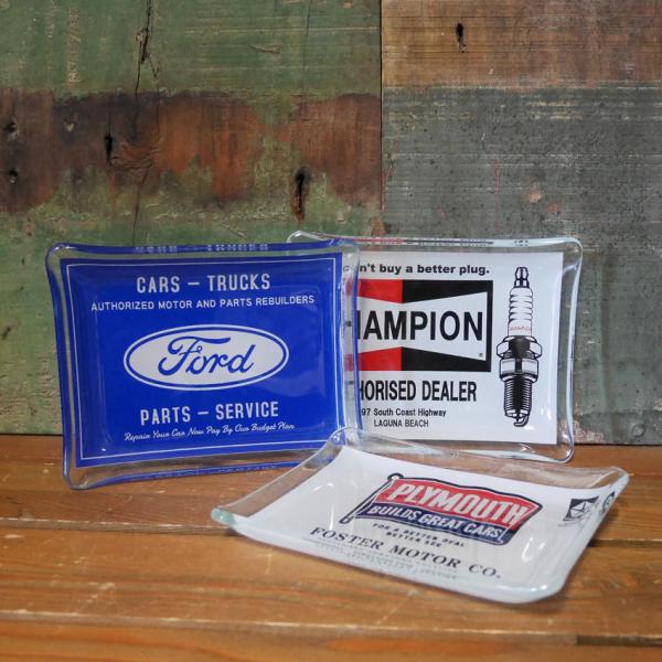 Souvenir Glass Tray アメリカン ガラス トレイ 小物入れ