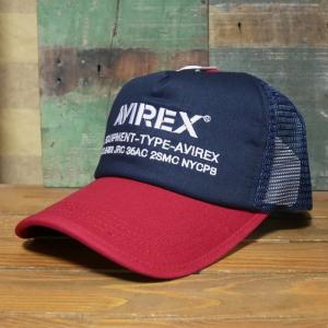 AVIREX 帽子 NUMBERING メッシュキャップ アヴィレックス ミリタリー｜goodsfarm