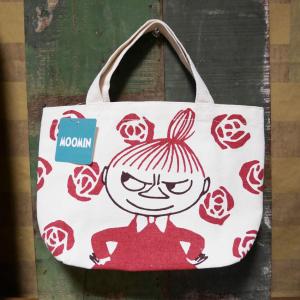 ムーミン リトルミイ ミニトートバック MOOMIN バラ ランチバック マチ付コットンバッグ