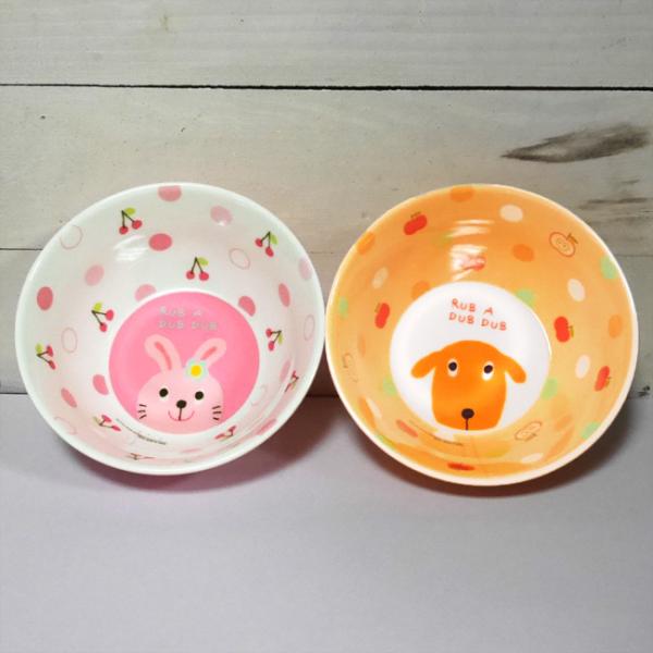 Rub a dub dub R.メラミンミニボウル 深皿 メラミン食器 子供食器