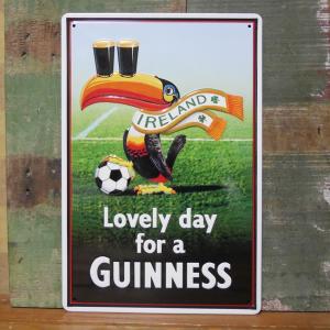 ギネスビール アンティークメタルエンボスプレート GUINNESS SKY