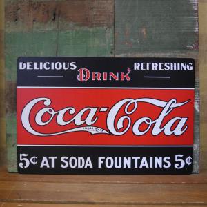 Coca Cola（コカコーラ） ティンサイン フィッシュテールサイン ブリキ