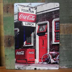 Coca Cola（コカコーラ） ブリキ看板 アンティークボトル インテリア