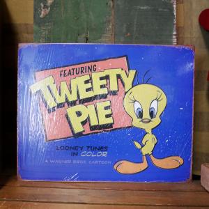 シルベスター&トゥイーティー ブリキ看板 インテリア ルーニー