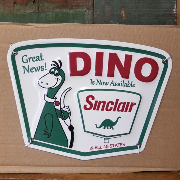 エンボスメタルサインプレート DINO MINI EMBOSS METAL SIGN アメリカ モー...