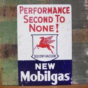 アメリカンサインボード Mobiloil インテリア モービルガス A4サイズ