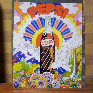 ヴィンテージ　ペプシコーラサインボード ペプシコーラ ヴィンテージサインボード （ボトルキャップ
