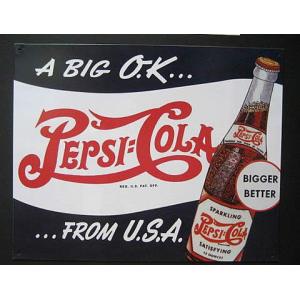 PEPSI（ペプシ） ダイカットエンボスメタルサイン PEPSI COLA VENDING