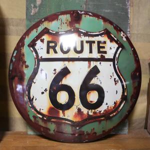 ルート66 サインボード HISTORIC ROUTE66 インテリア ダイカット