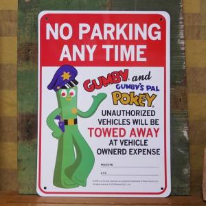 GUMBY NO PARKING プラスチック サインプレート ガンビー インテリアボード 駐車禁止