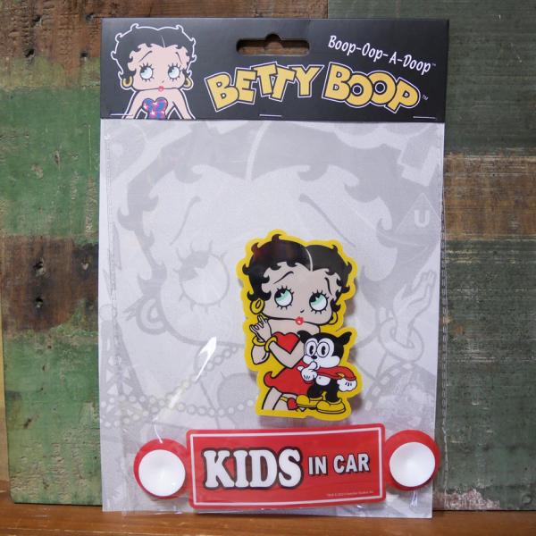 ベティブープ スイングサイン セーフティサイン BETTY BOOP KIDS IN CAR WIN...