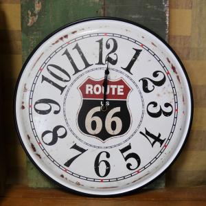 パブミラー ルート66 木製ミラー アメリカン雑貨 インテリア