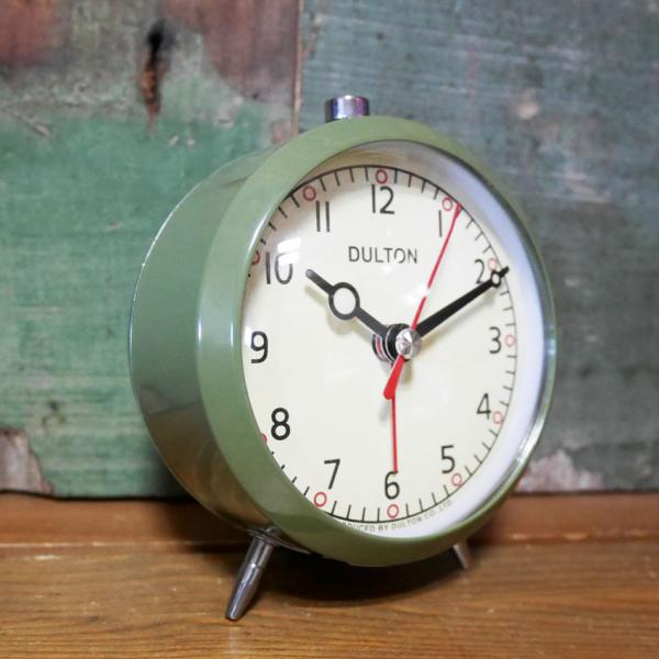 目覚まし時計 オリーブ DULTON ダルトン アメリカン雑貨 ALARM CLOCK OLIVE