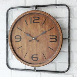 インダストリアル・クロック 壁掛け時計 アンティーク レトロ