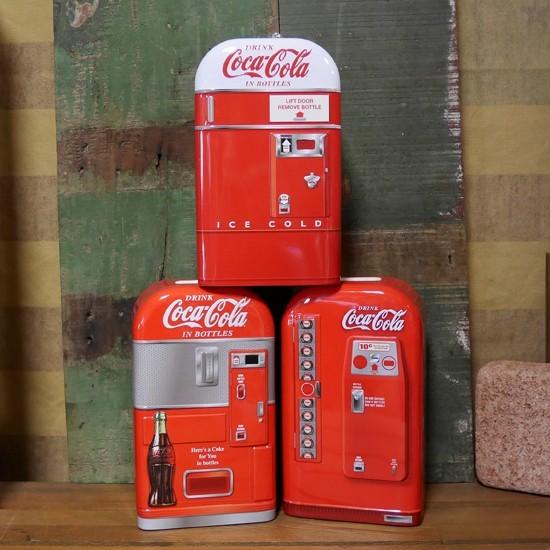 コカコーラ べンディングマシン ブリキ缶 バンク 貯金箱 アメリカン雑貨